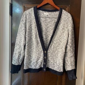L.L. Bean Marled Grey Cardigan